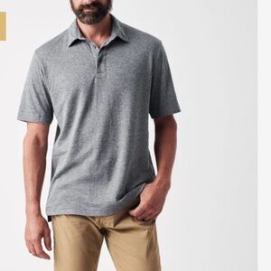 Faherty Gray Polo Shirt